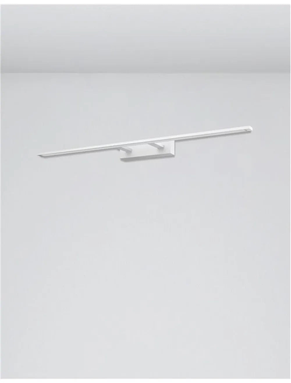 Aplica de perete structura din Aluminiu Alb si abajur din Acrilic Alb H6xL96cm IP44 30W 2422lm 3000k LIVIA