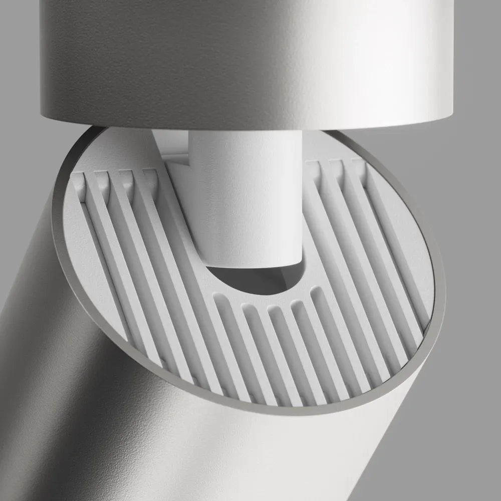 Spot aplicabil din Aluminiu Argintiu mat H13xD5cm IP 20 GU10 10W FOCUS S