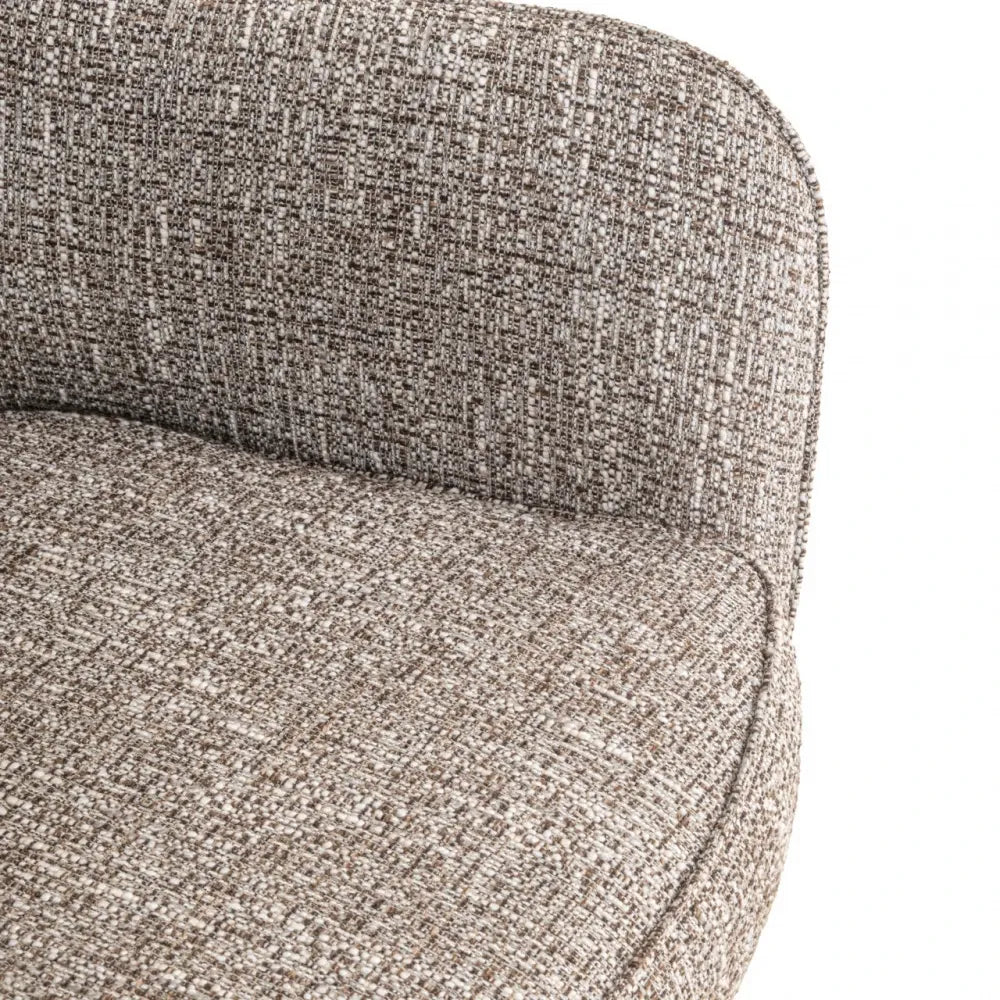 Scaun rotativ din Stofa Maro si Metal Alama L59xH90cm Ginerva  Richmond interiors
