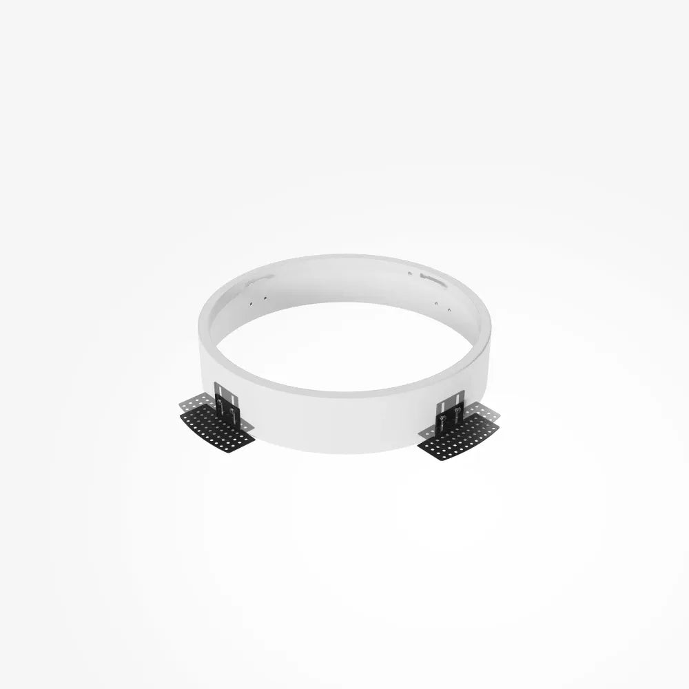Acesoriu pentru incastrare plafoniera Zon de diametru 30cm din Metal Alb
