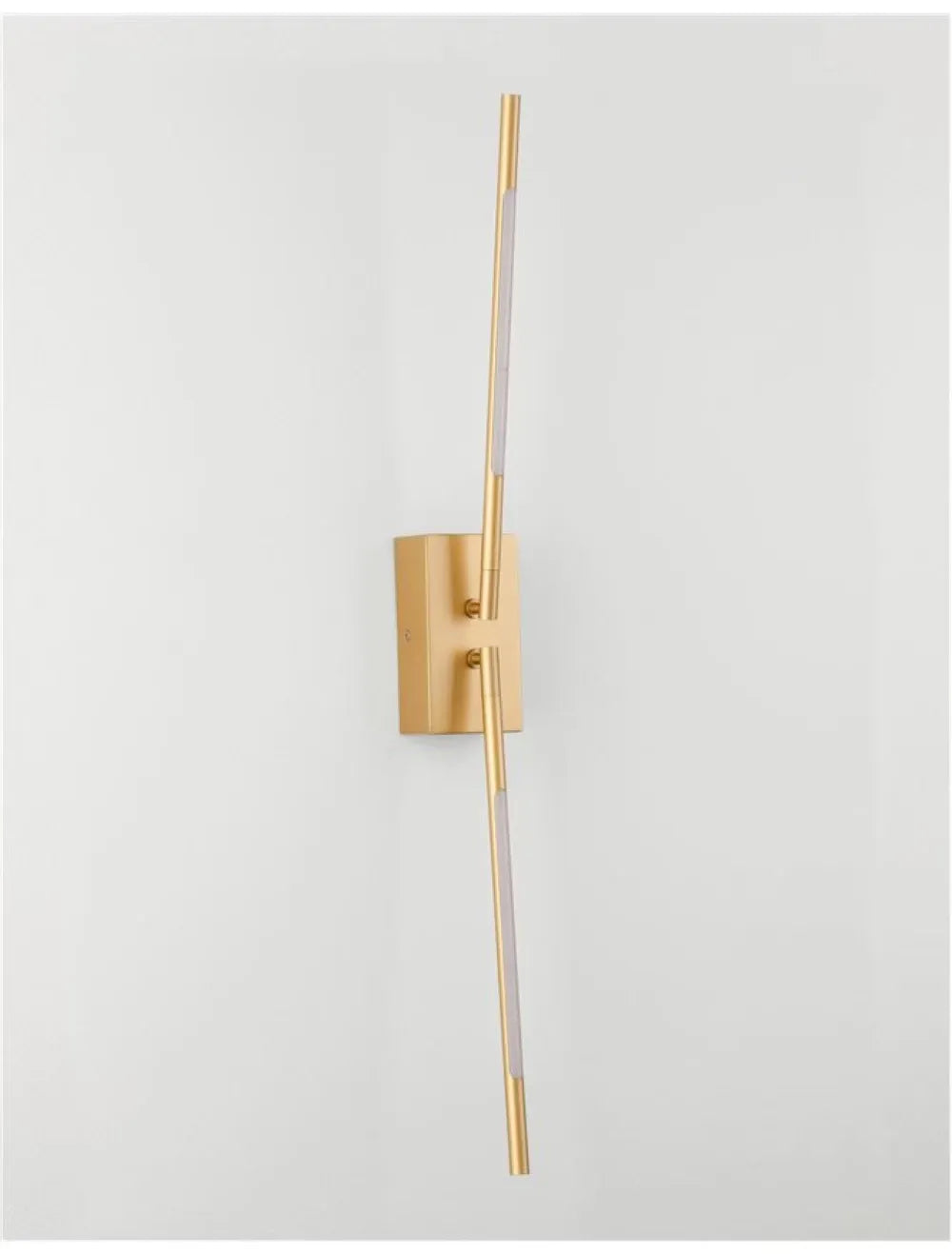 Aplica de perete structura din Metal Auriu si abajur din Acrilic Alb H74xL6cm IP20 11W 532lm 3000k RACCIO