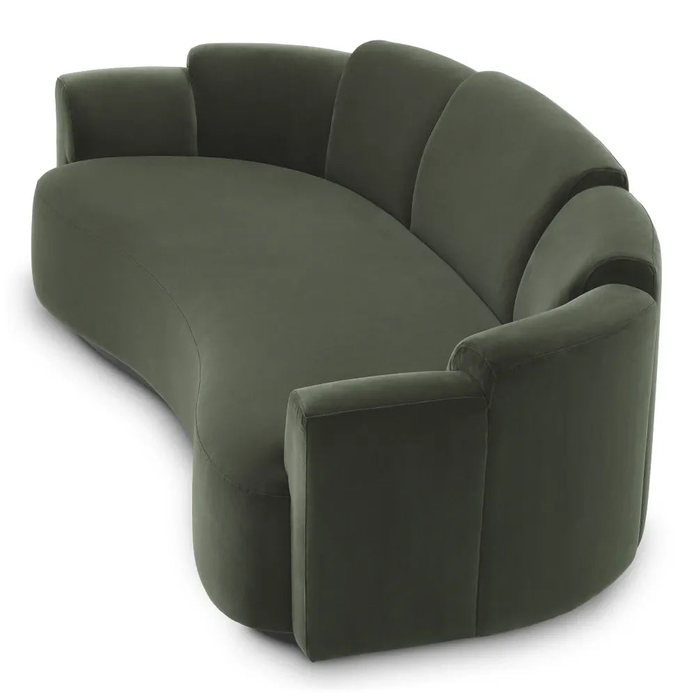 Canapea tapitat cu Catifea Verde L232xA109xH73cm Marbella Eichholtz
