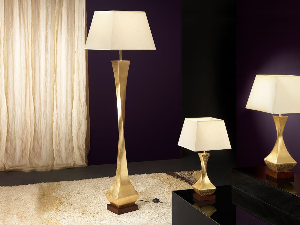 Lampa de podea din Textil Crem D43xH172cm Deco
