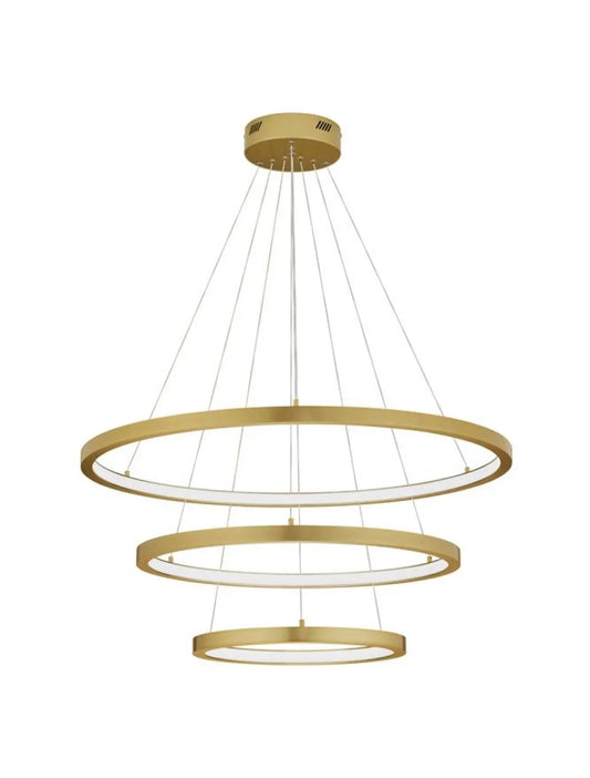 Candelabru structura din Aluminiu Auriu si abajur din Acrilic Alb H150xL80cm IP20 108W 2245lm 3000k EMPATIA