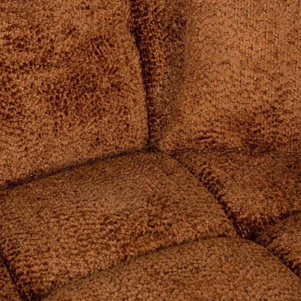 Coltar fix cu orientare dreapta tapitat cu Stofa Be lovely Maro L325cm Cube Richmond Interiors