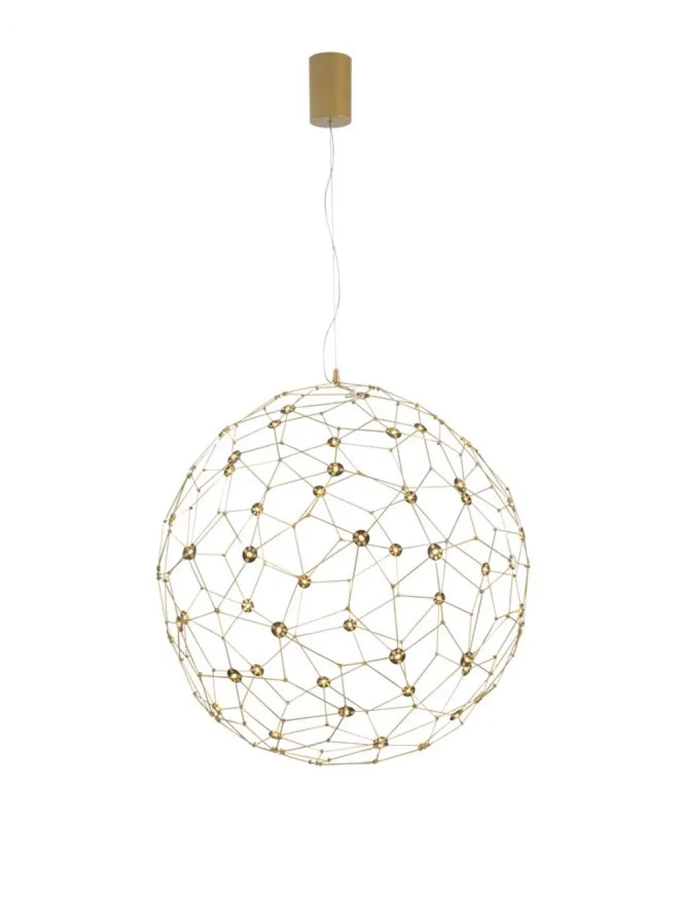 Pendul din Metal Auriu H330xL80cm IP20 18W 2059lm 3000k SOLE