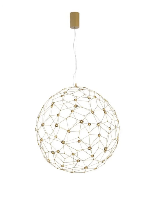Pendul din Metal Auriu H330xL80cm IP20 18W 2059lm 3000k SOLE
