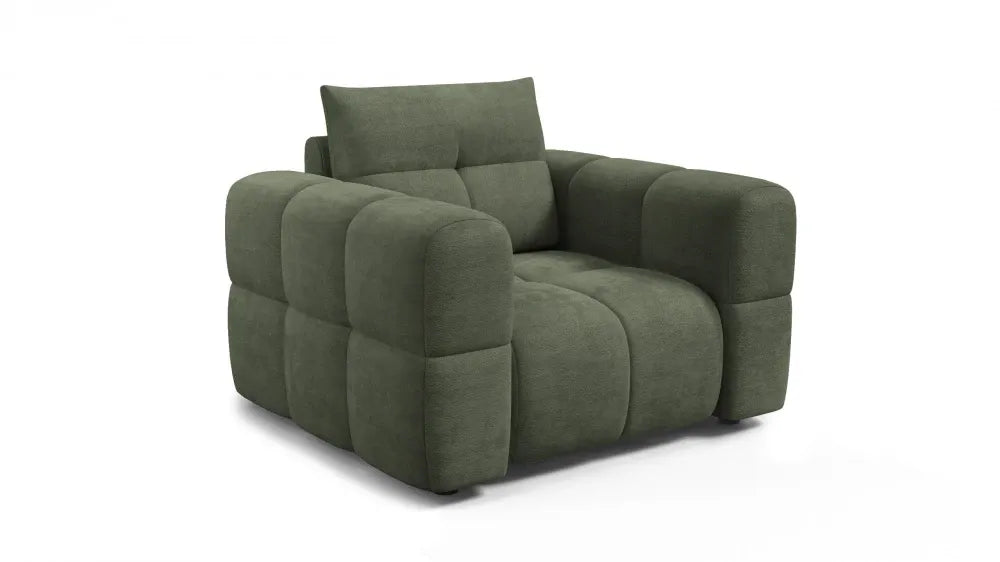 Fotoliu tapitat cu material pet friendly Alias verde L121x104cm
