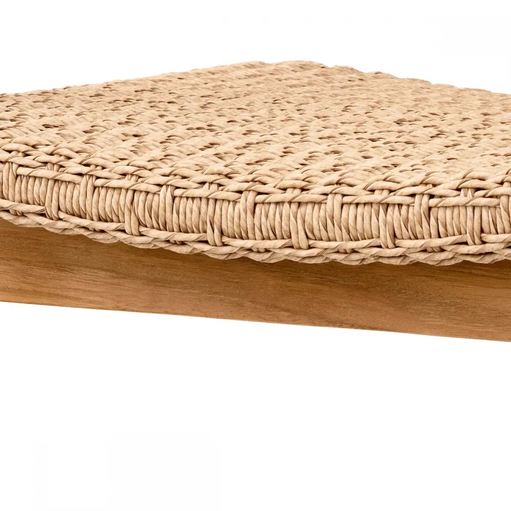 Scaun de exterior din Lemn de tec Maro si Polietilena Maro H77xL60xA53cm Donato Eichholtz