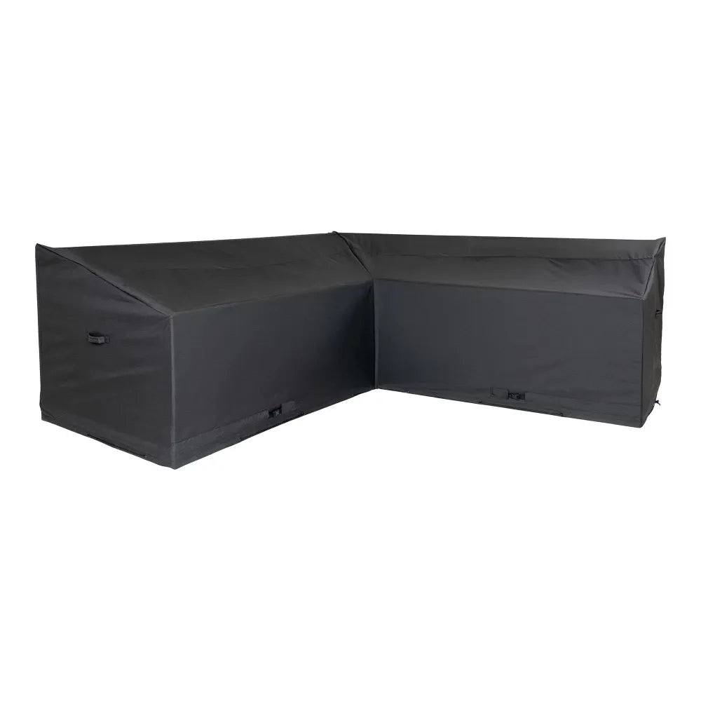 Husa de protectie pentru coltar exterior din Poliester Negru H65/90xL195/252cm Luxury Cover