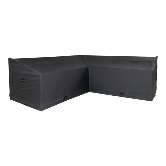 Husa de protectie pentru coltar exterior din Poliester Negru H65/90xL195/252cm Luxury Cover