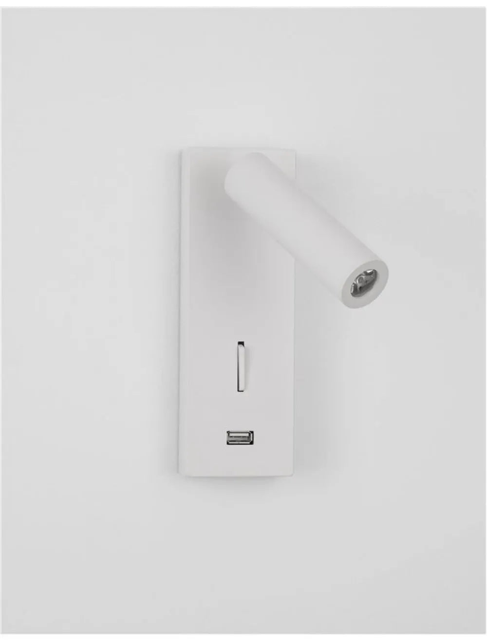 Aplica de perete din Aluminiu Alb H18xL6cm IP20 3W 210lm 3000k FUSE