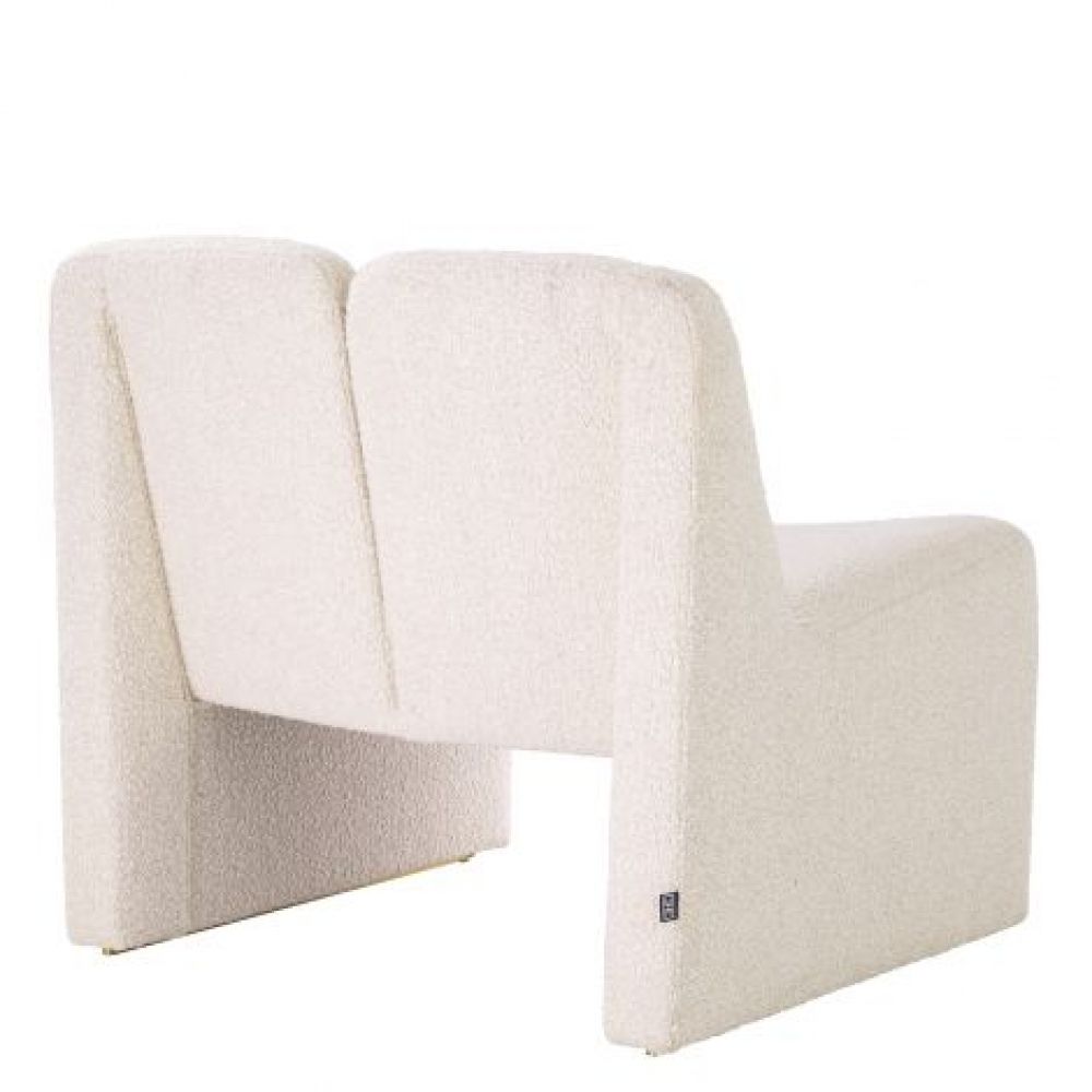 Fotoliu Macintosh Eichholtz tapitat cu Stofa Boucle Crem H72.5xL75xA73cm