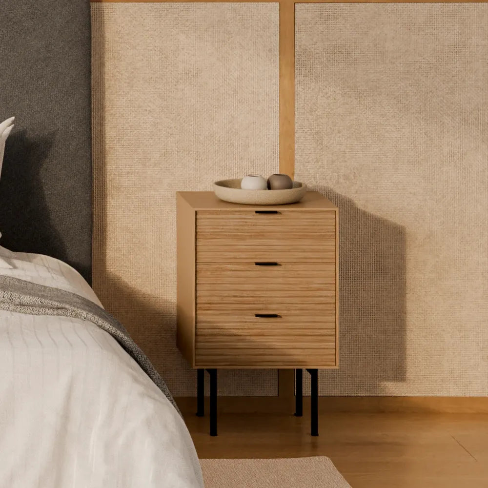 Noptiera cu sertar Tulsa de culoare stejar L40xH63cm