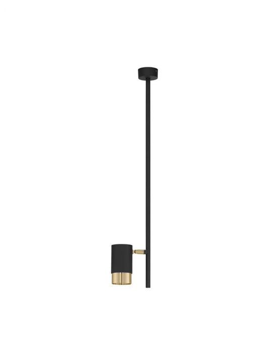 Pendul din Aluminiu Negru/Auriu H62.2xL5.9cm IP20 PONGO