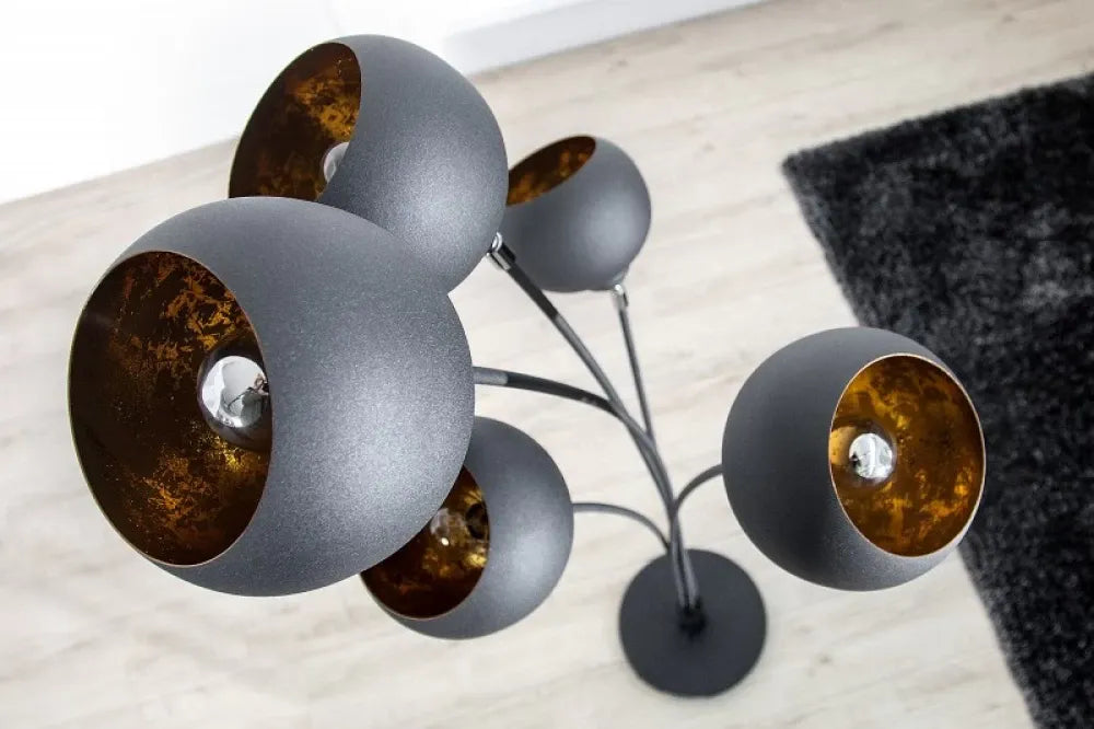 Lampa de podea din Metal Negru H170xL60cm Magma