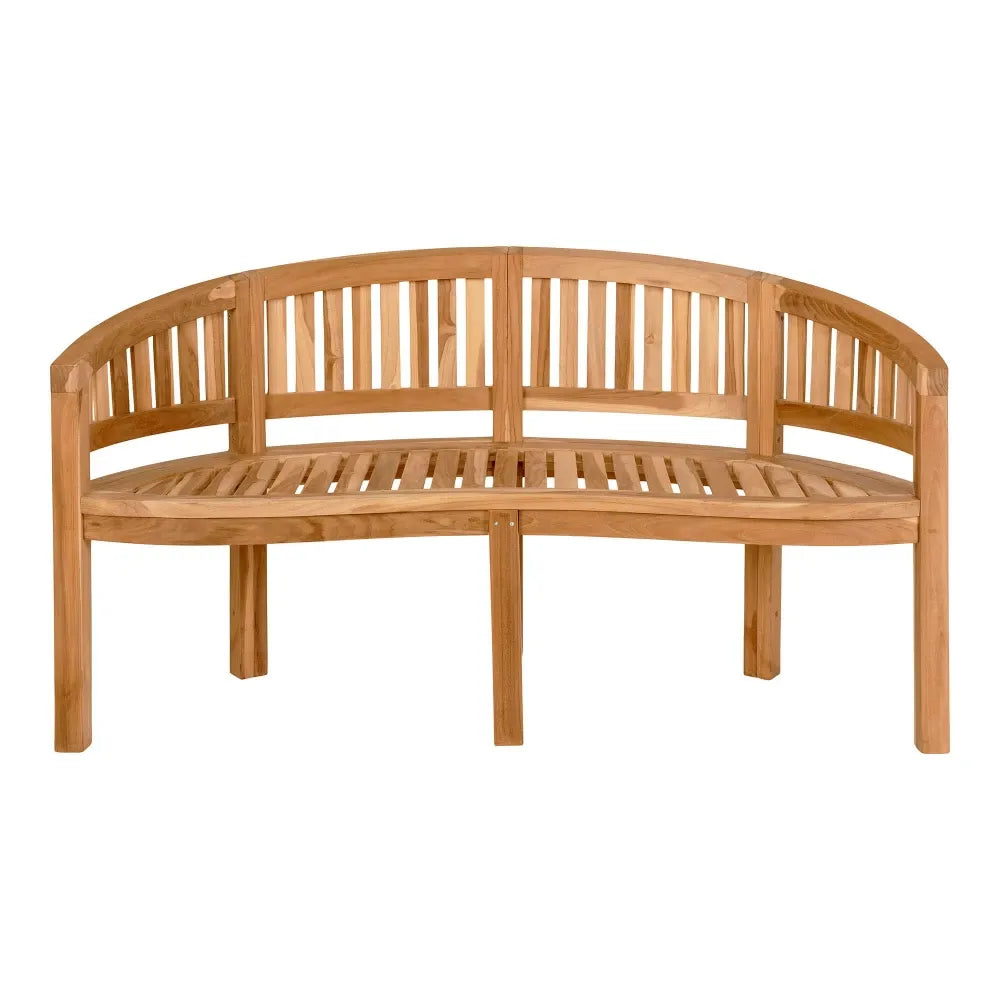 Banca de exterior din Lemn de tec Maro H85xL150cm Boca Banan