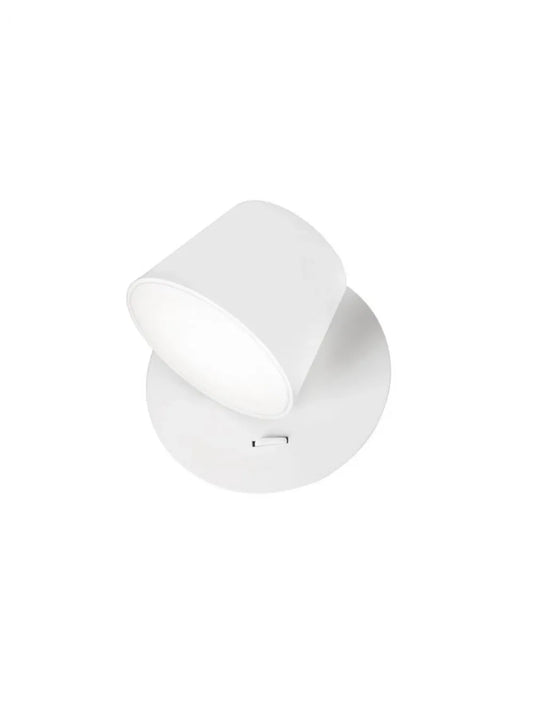 Aplica de perete structura din Aluminiu Alb si abajur din Acrilic Alb H12xL12cm IP20 6W 528lm 3000k AMADEO