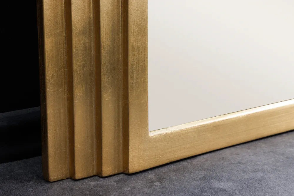 Oglinda cu rama din Poliuretan Auriu H160xL80cm Art Deco