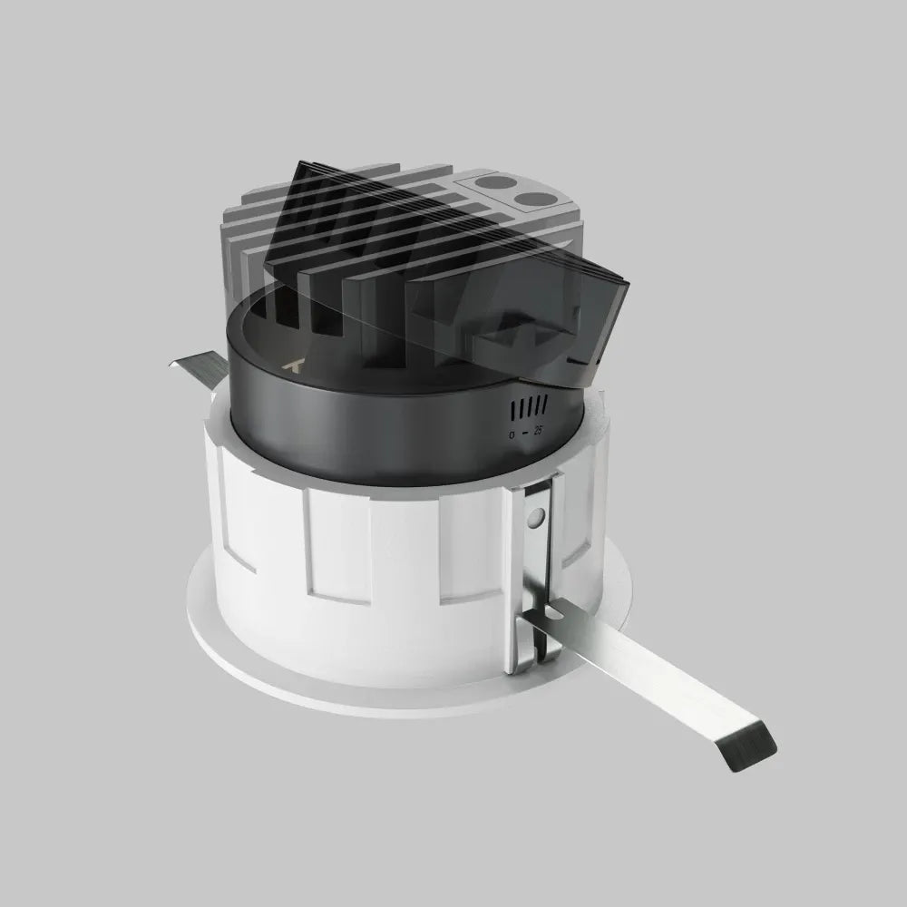 Spot incastrat din Aluminiu/plastic Alb H7xD8.3cm 10W 530lm 3000k Wise