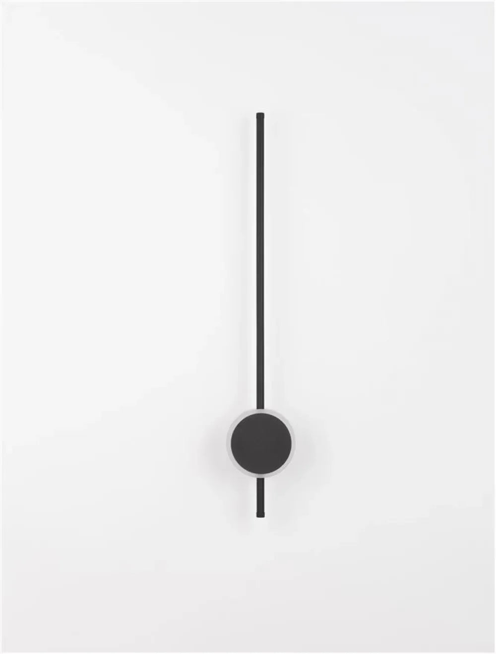Aplica de perete din Aluminiu Negru H80xL13.6cm IP20 22W 1560lm 3000k CLOCK