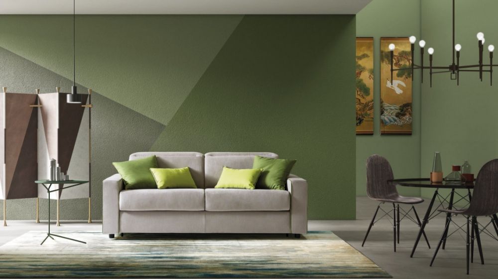 Canapea 3 locuri extensibila cu saltea de 140x199cm Barbados