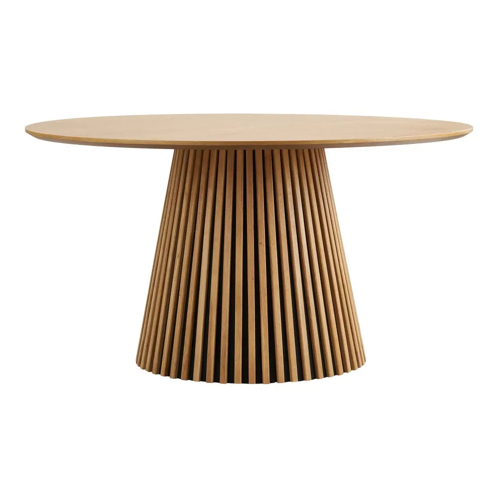 Masa din Furnir de stejar/MDF Maro D140xH75cm Osaka