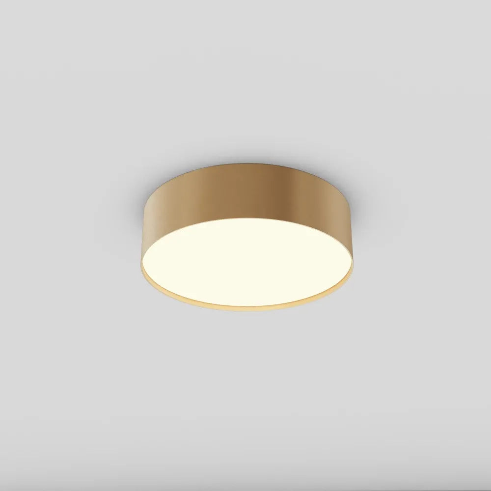 Plafoniera din Aluminiu Auriu mat H6xD22cm Zon