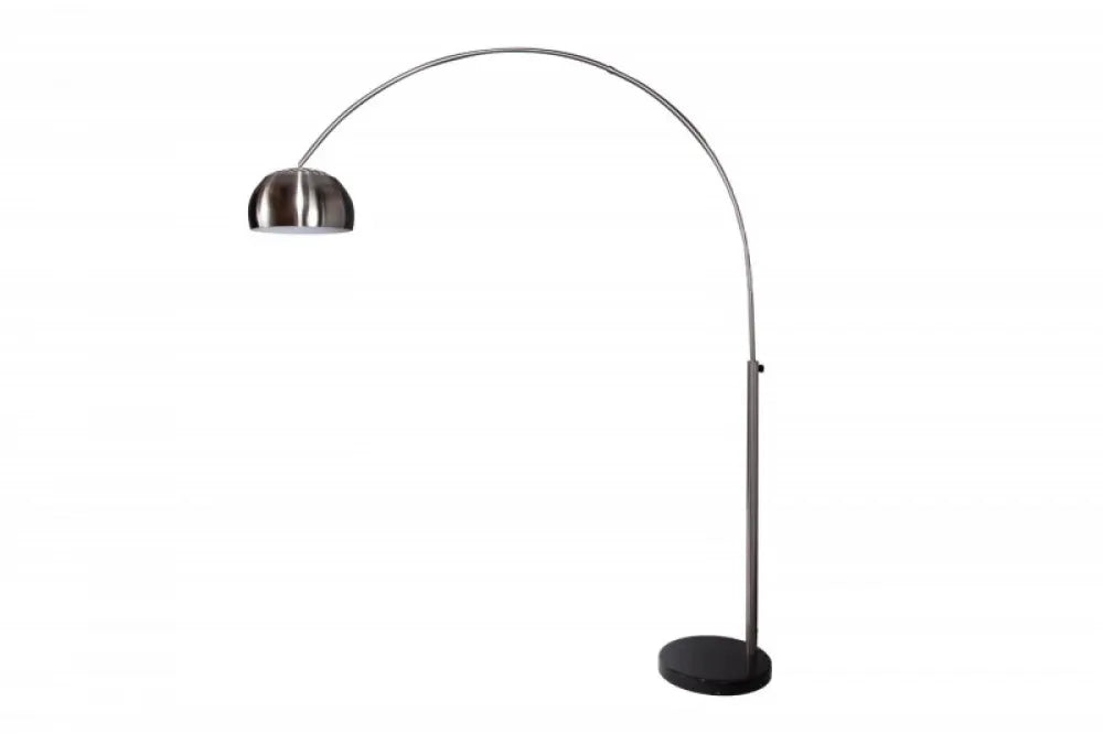 Lampa de podea din Marmura/Metal Negru si Metal Crom periat H170-210xL150-160cm Big Bow