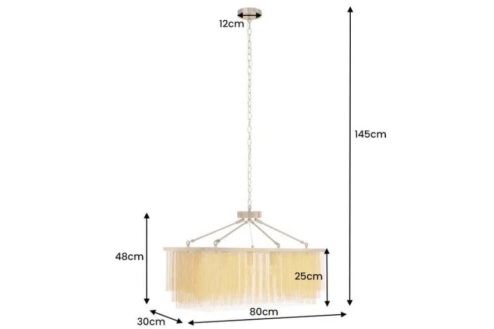 Lustra din Metal Auriu L80xH145cm ROYAL