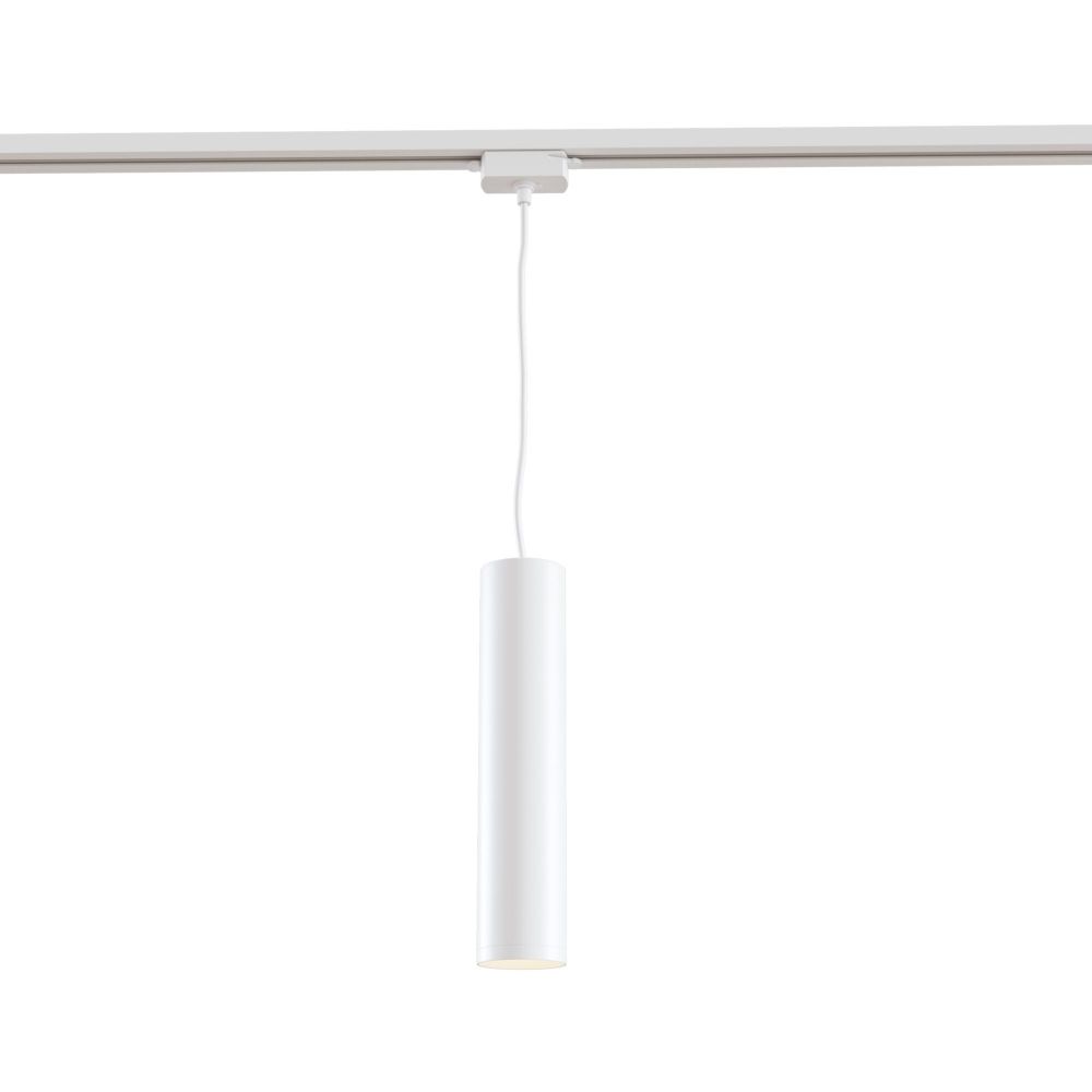 Pendul pentru sina cu inaltime reglabila din Aluminiu Alb D6xH180cm Track lamps