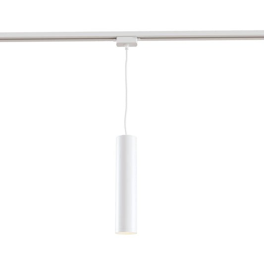 Pendul pentru sina cu inaltime reglabila din Aluminiu Alb D6xH180cm Track lamps
