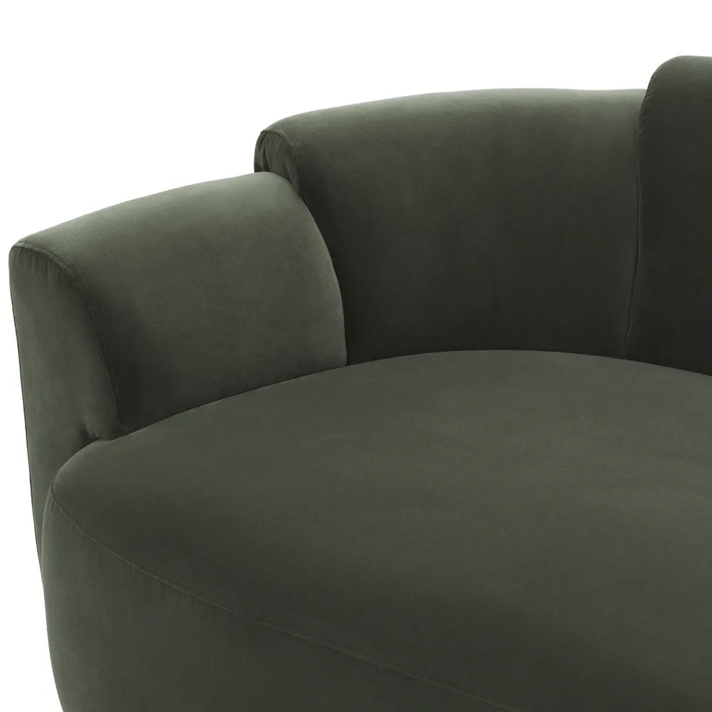 Canapea tapitat cu Catifea Verde L232xA109xH73cm Marbella Eichholtz