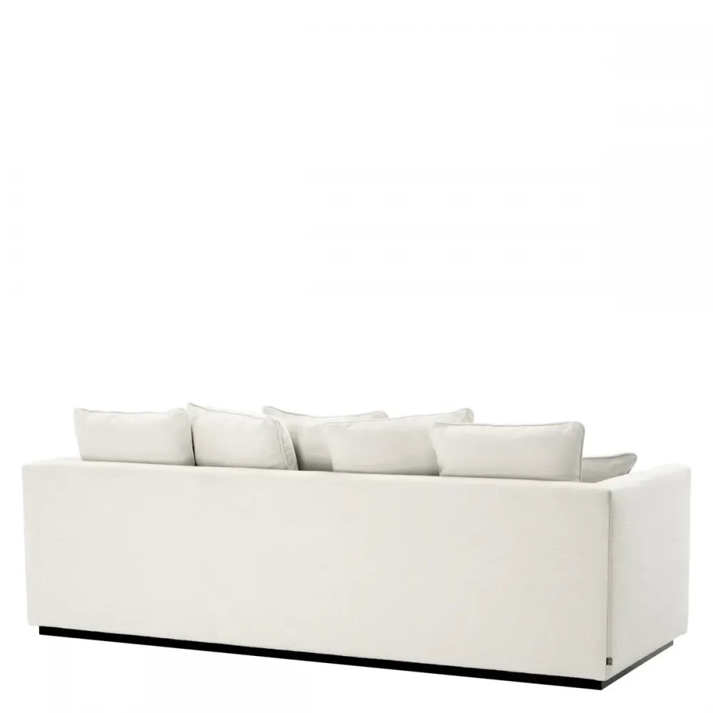 Canapea fixa tapitata cu Stofa Avalon Alb L255cm Taylor Eichholtz