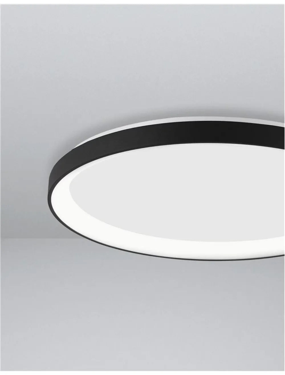 Plafoniera din Aluminiu Negru H6xL38cm IP20 30W 1785lm 2700k PERTINO