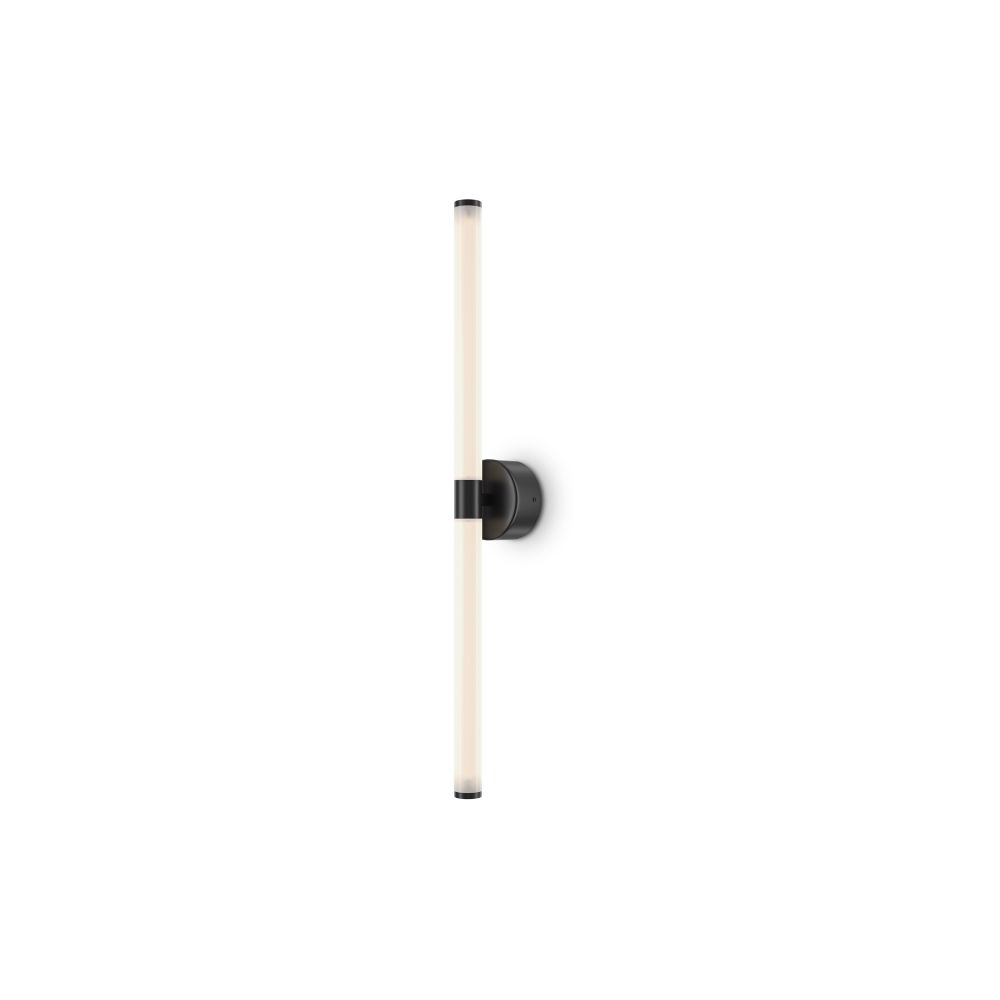 Aplica de perete Aluminiu si Acril Negru/Transparent D3xH63cm Axis
