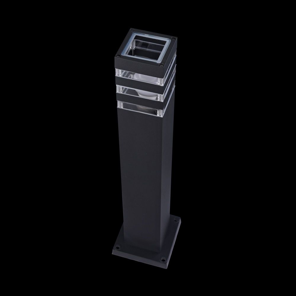 Stalp de iluminat pentru exterior din Plastic si Metal Negru L9xH61cm Linden