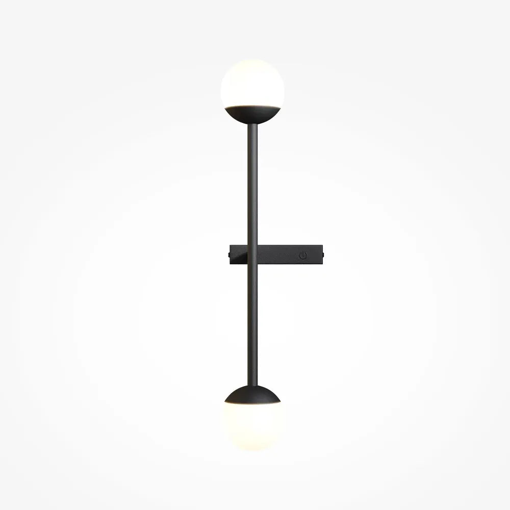 Aplica perete din Metal Negru H48xL14.1cm Touch