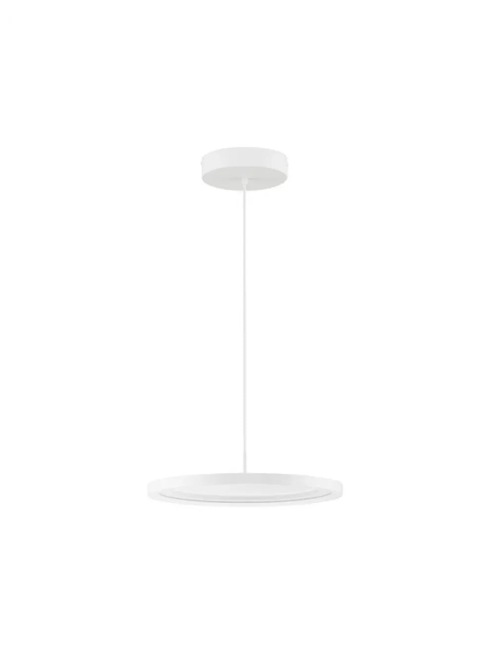 Pendul structura din Aluminiu Alb si abajur din Acrilic  L40cm IP20 30W 2221lm 3000k ANDRIA