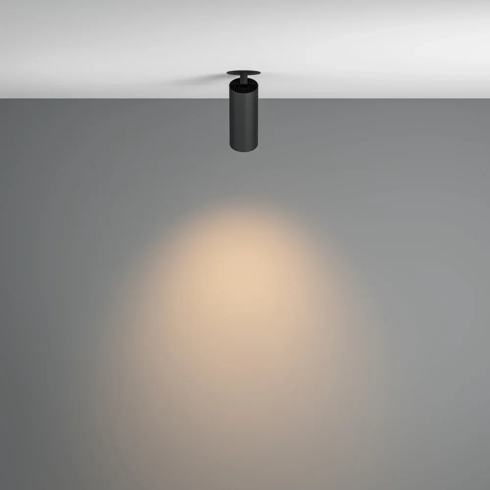 Spot incastrat din Aluminiu Negru H15.8xD5.2cm 12W 950lm 3000k FOCUS LED