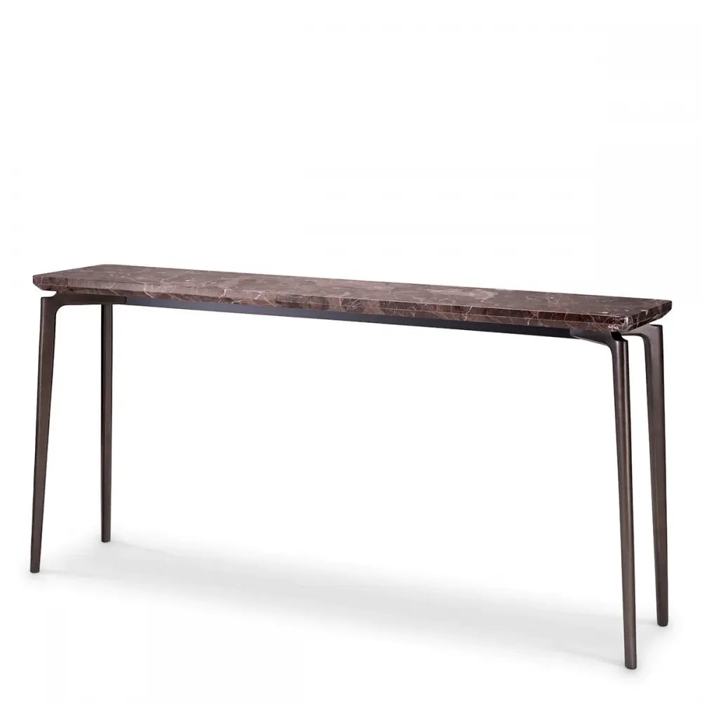 Consola din Marmura Maro si Metal Bronz L150xH74cm White House Eichholtz
