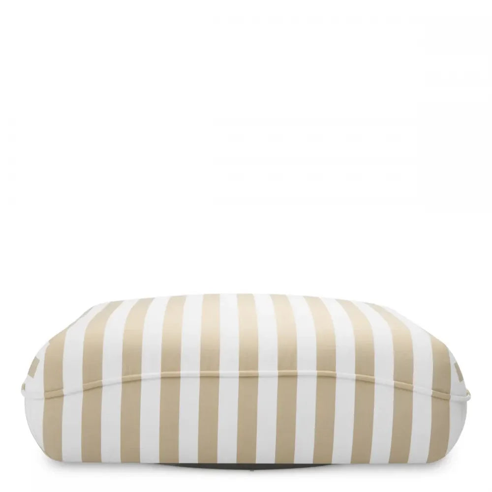 Puf din Stofa Alb/Bej H44xL118cm Relax Eichholtz