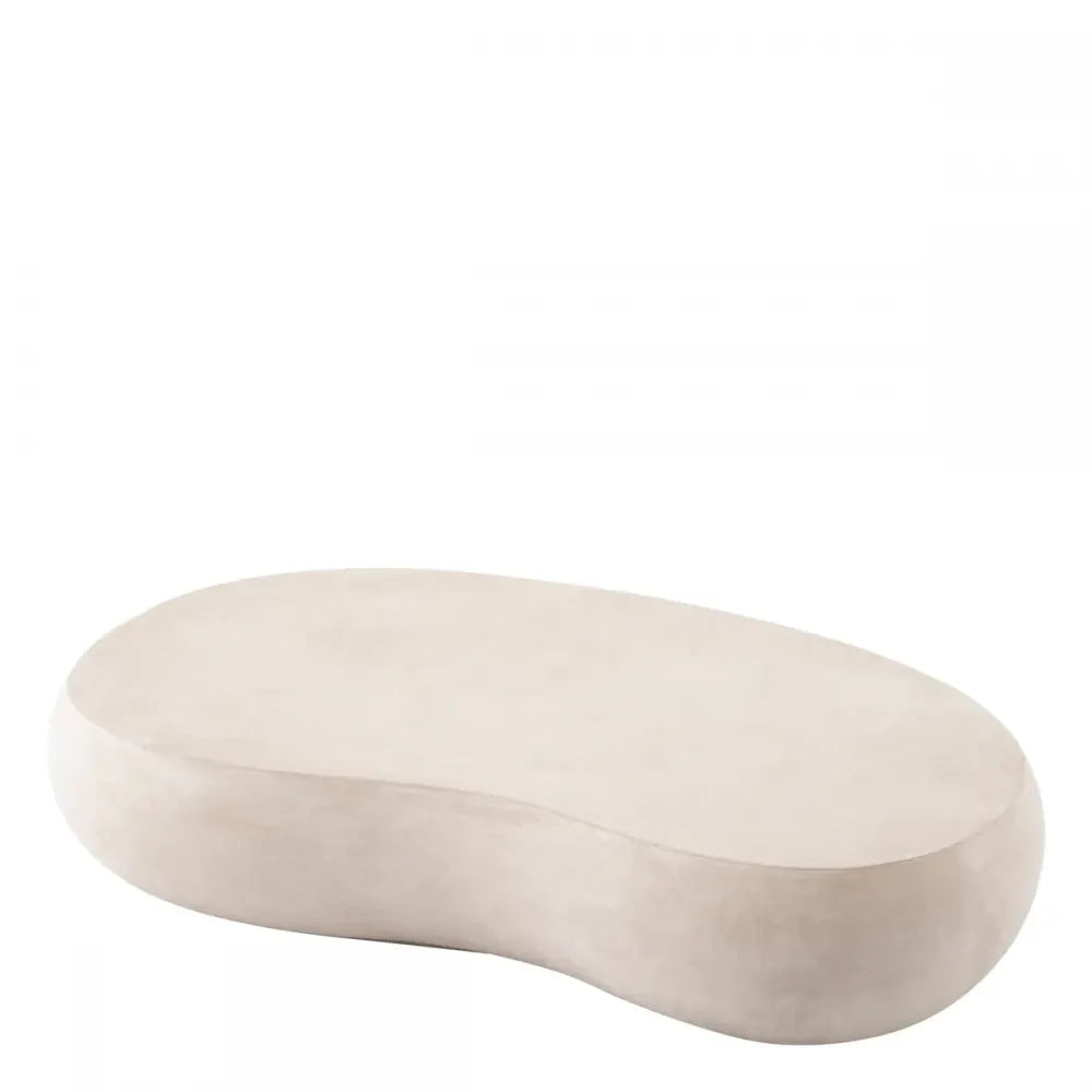Masuta de cafea pentru exterior din Beton armat cu fibra de sticla Crem H32xL160cm Prime Eichholtz