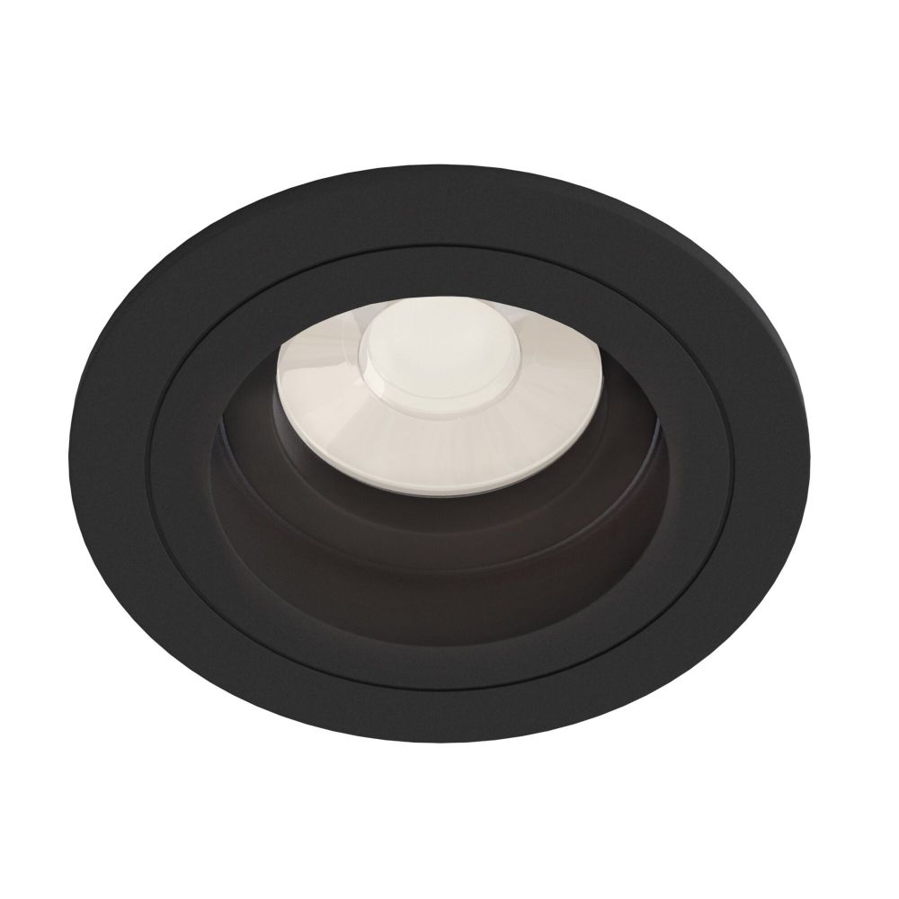 Spot incastra din Aluminiu Negru D10xH8cm Atom
