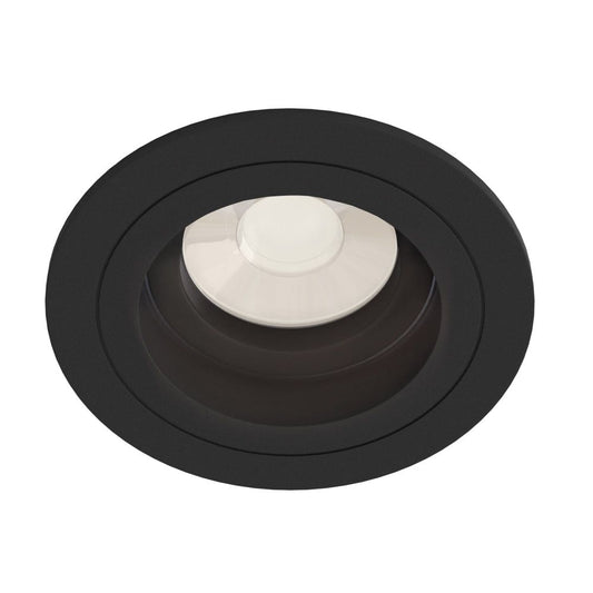 Spot incastra din Aluminiu Negru D10xH8cm Atom