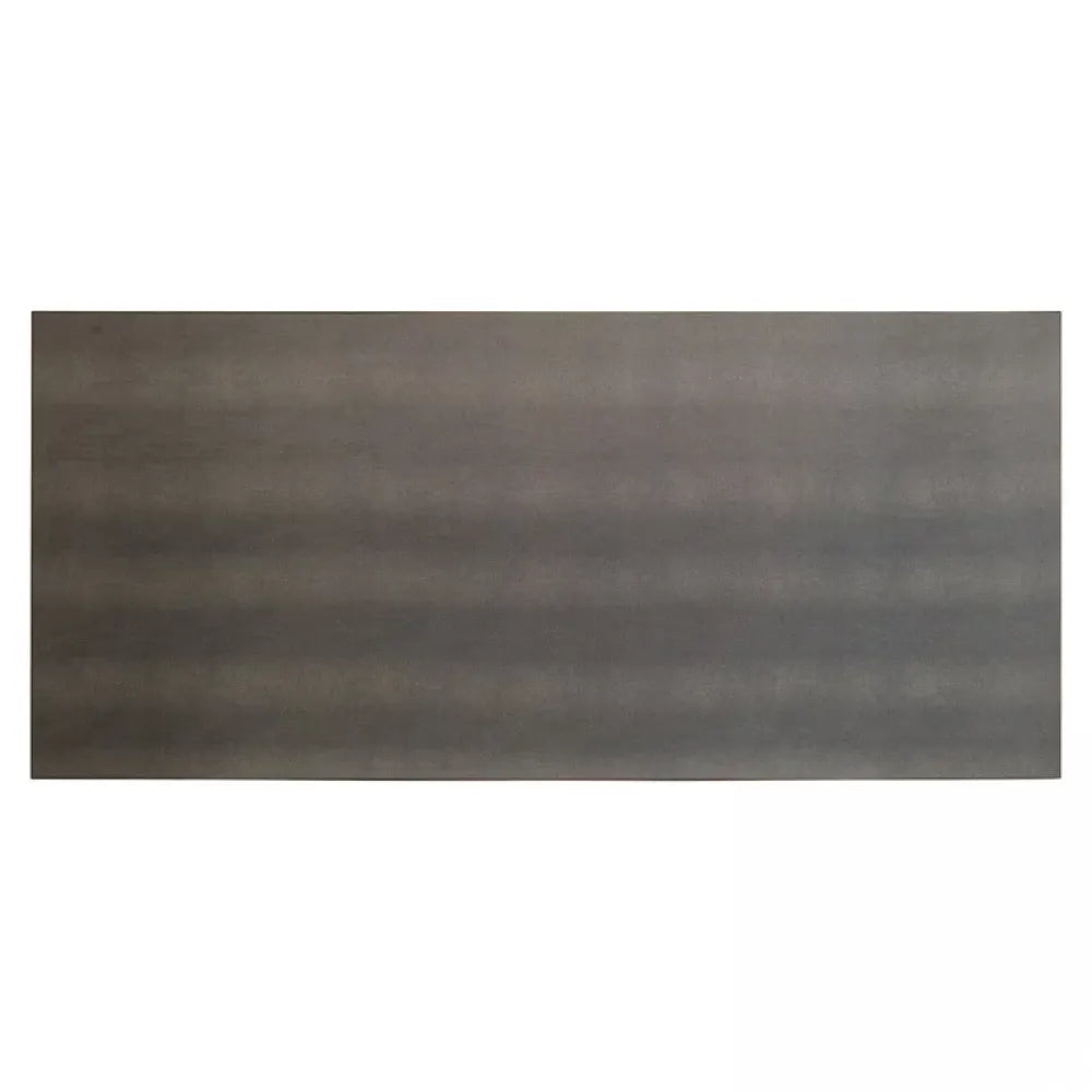 Masa Dreptunghiulara de 6 persoane din Piele artificiala Auriu antichizat si Lemn de stejar Negru L230xH76cm Bloomville Richmond Interiors