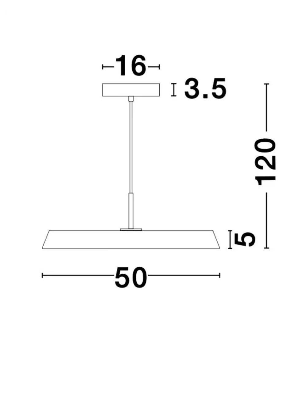 Pendul structura din Aluminiu Verde si abajur din Acrilic Alb H120xL50cm IP20 35W 2662lm 3000k VETRO