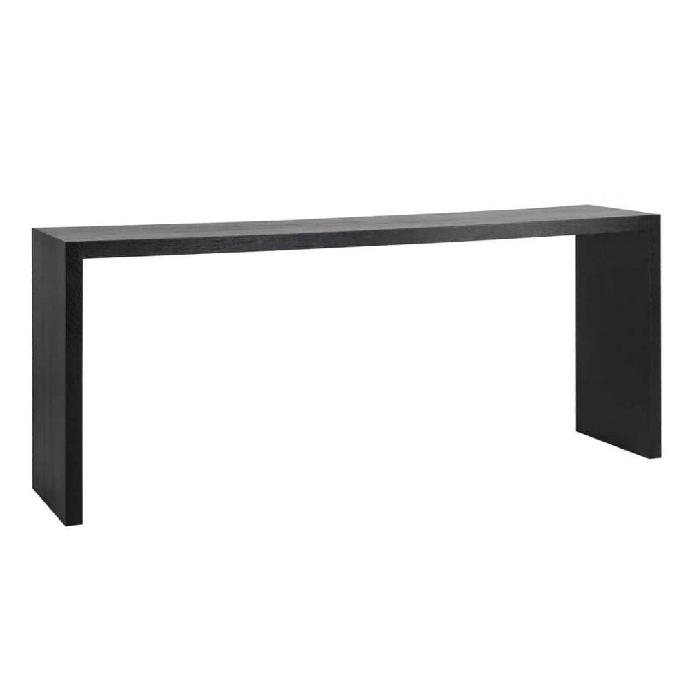 Consola din Lemn masiv de stejar Negru Oakura L200xH80cm Richmond Interiors