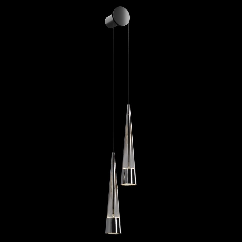 Aplica de perete Metal si Sticla Negru/Gri L39xH229cm Sintesi