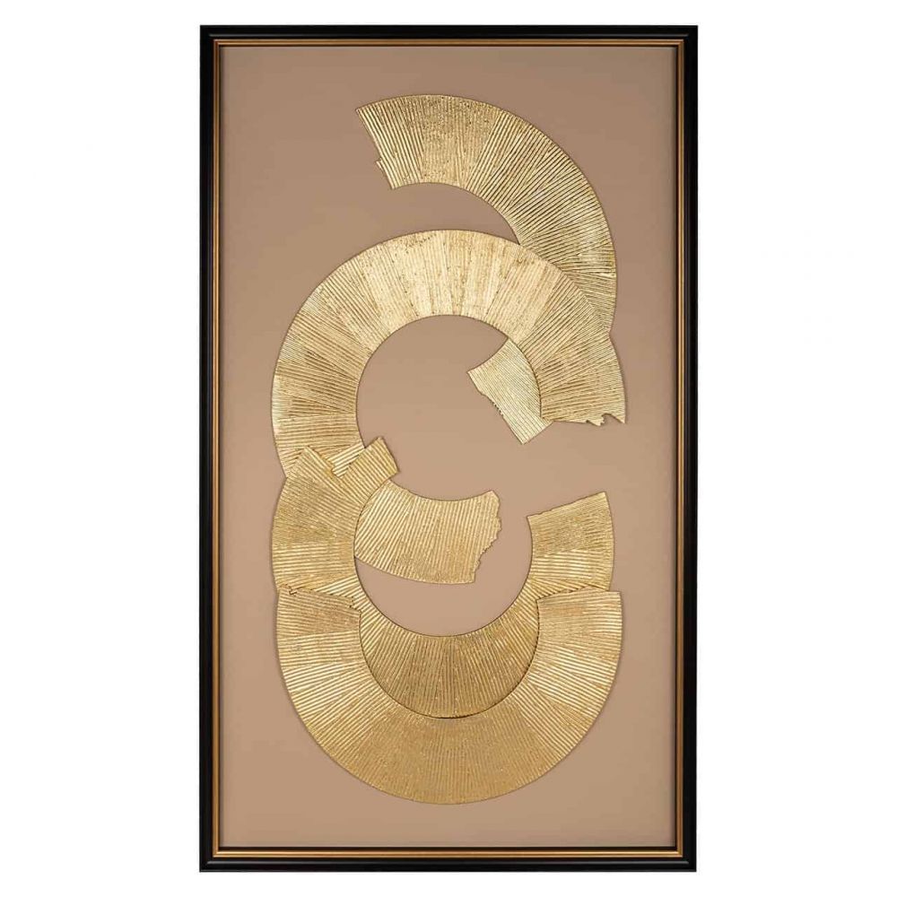 Tablou abstract Auriu L85xH145cm Eden Richmond Interiors